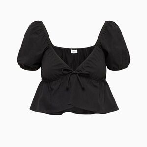 NWT Aritzia Sunday Best Kaia Top in black noir size small